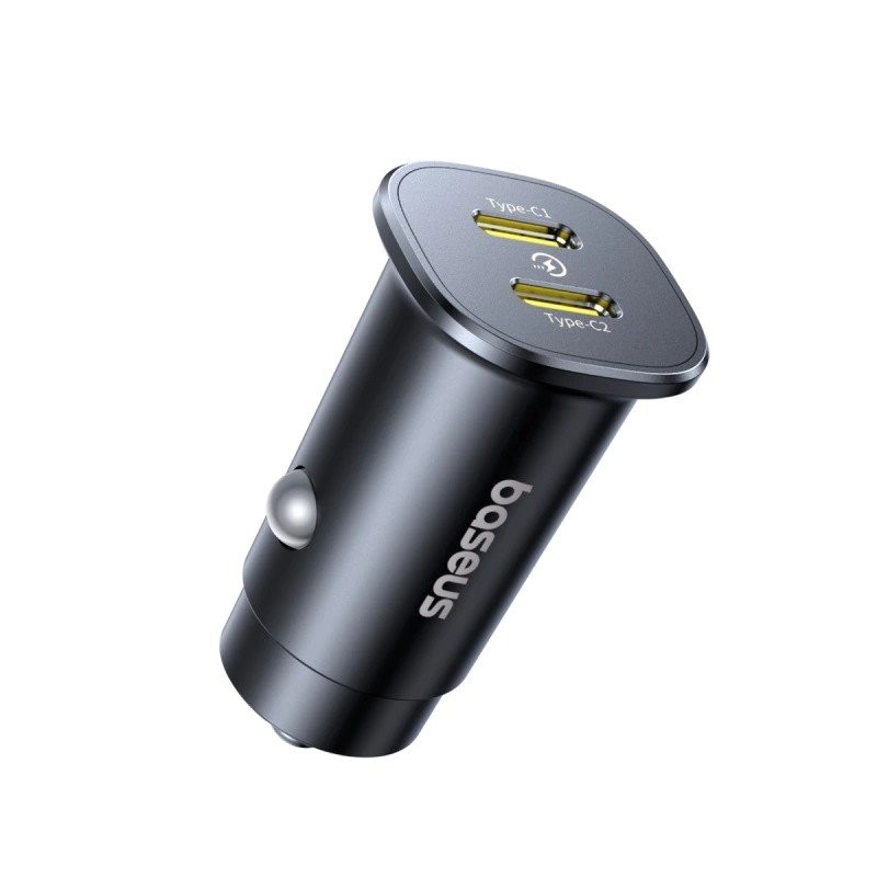 Nabíječka do auta Baseus GoTrip 2x USB-C 30W Cosmic, černá