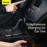 Datový kabel Baseus Rapid Series 3v1 Fast Charging USB-C - USB-C/Lightning/MicroUSB 20W 1.5m, černá