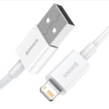 Kabel Baseus CALYS-02 Superior Fast Charging Lightning 2.4A 0.25m, bílá