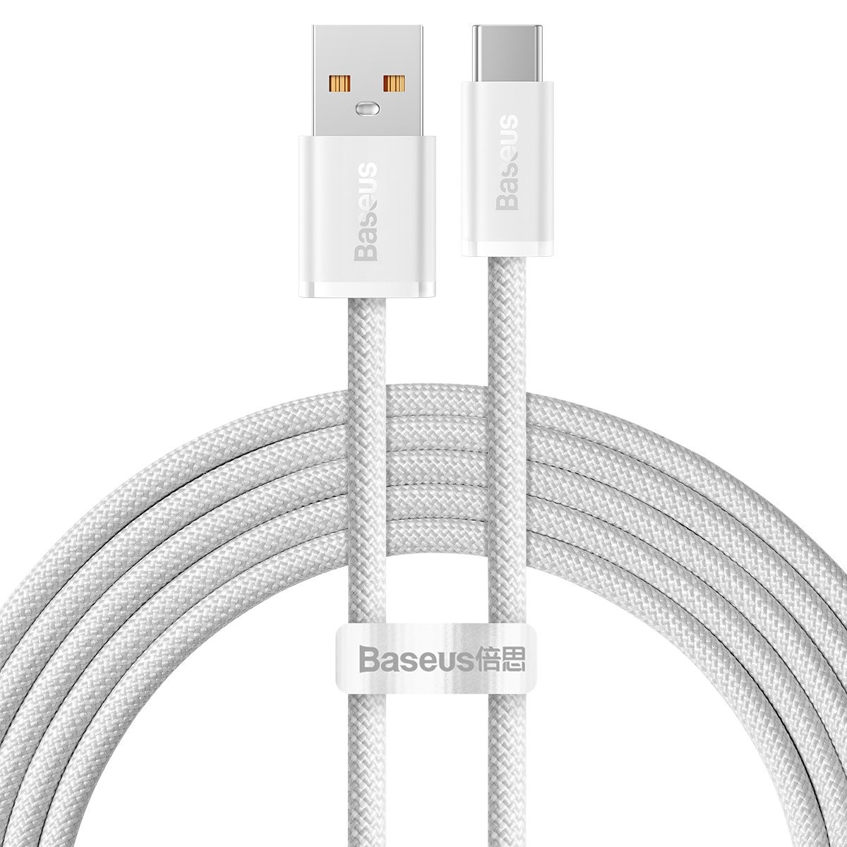 Datový kabel Baseus Dynamic Series Fast Charging USB-A - USB-C 100W 2m, bílá