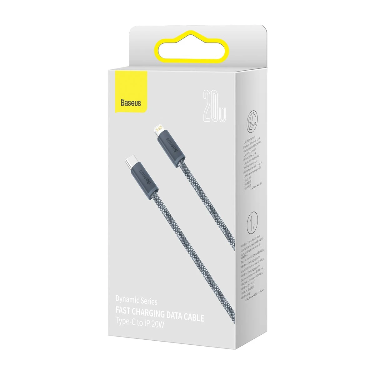 Datový kabel Baseus Dynamic Series Fast Charging USB-C - Lightning 20W 1m, slate gray