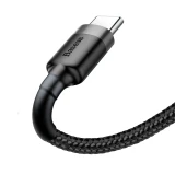 Datový kabel Baseus Cafule Series USB-A - USB-C 2A 3m, šedá/černá