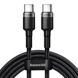 Datový kabel Baseus Cafule Flash Charging USB-C - USB-C 100W 2m, gray/black