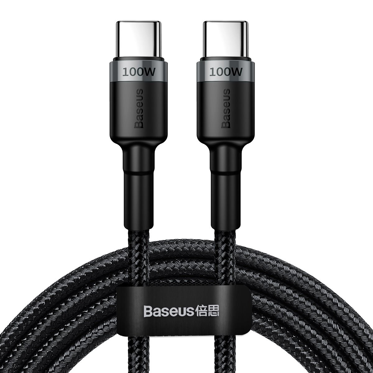 Datový kabel Baseus Cafule Flash Charging USB-C - USB-C 100W 2m, gray/black