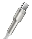 Datový kabel Baseus Cafule Metal Series USB-A - USB-C 66W 1m, bílá