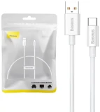 Datový kabel Baseus Superior Series Fast Charging USB - USB-C 100W 0.25m, bílá
