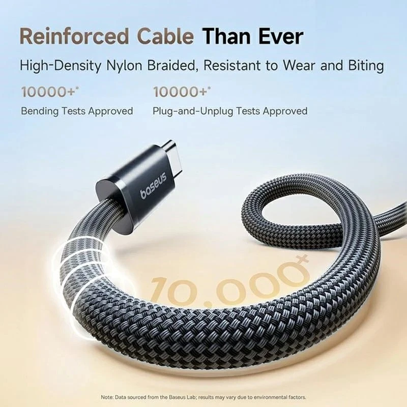 Datový kabel Baseus Dynamic 4 Pro Series Datový Kabel USB-C - USB-C 100W 1m Cluster, černá
