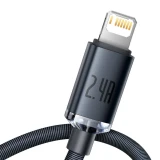 Datový kabel Baseus CAJY000001 Crystal Shine Series USB - Lightning 20W 1,2m, černá