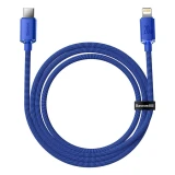 Datový kabel Baseus CAJY000203 Crystal Shine Series USB-C - Lightning 20W 1,2m, modrá