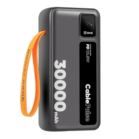 Powerbanka OBAL:ME CablePulse 30 000mAh 22,5W, černá