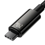Datový kabel Baseus CAWJ040101 Tungsten Gold Fast Charging USB-C - USB-C 240W 2m, černá