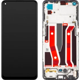 LCD display + dotyková deska + přední kryt pro Oppo A94 4G/F19 Pro/Reno5 Lite/Reno5 F, black (Service Pack)