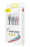 Kabel Baseus CA1T4-A01 Fast 4in1 2x Lightning, USB-C, MicroUSB 3.5A 1.2m, černá