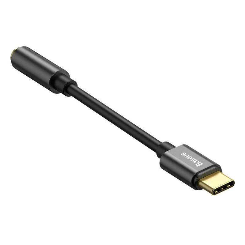 Kabelová redukce Baseus CATL54-01 z USB-C na 3,5mm Audio Jack L54 (female), černá