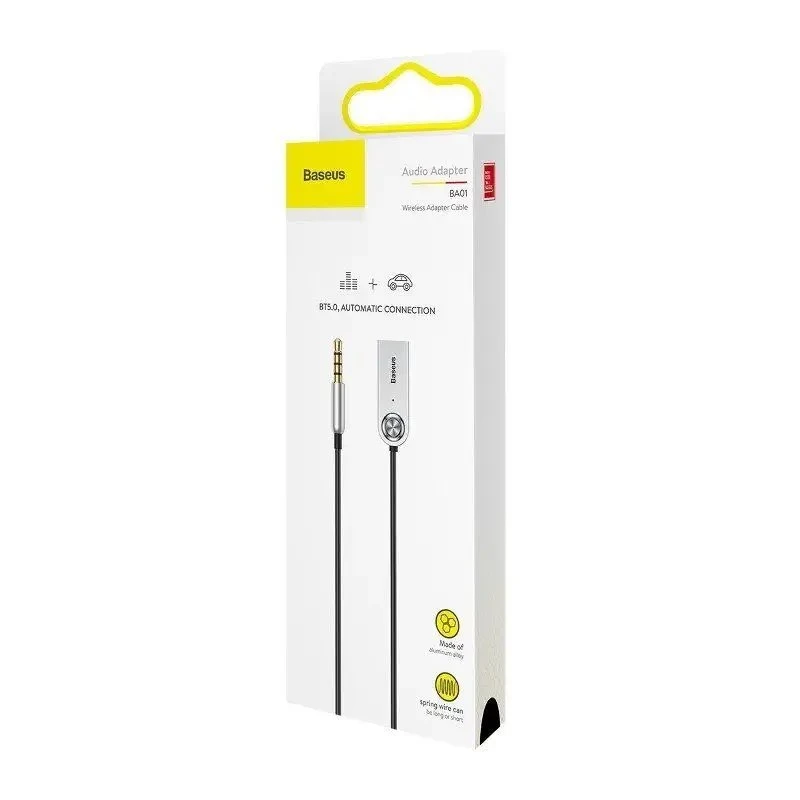 Bluetooth 5.0 Adaptér Baseus CABA01-01 do 3,5mm Jack, černá