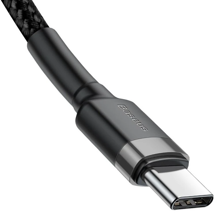 Kabel Baseus CATKLF-HG1 Cafule USB-C 60W 2m, šedá/černá