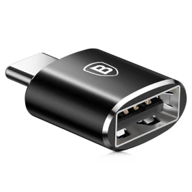 Adaptér Baseus CATOTG-01 z USB-A na USB-C, černá