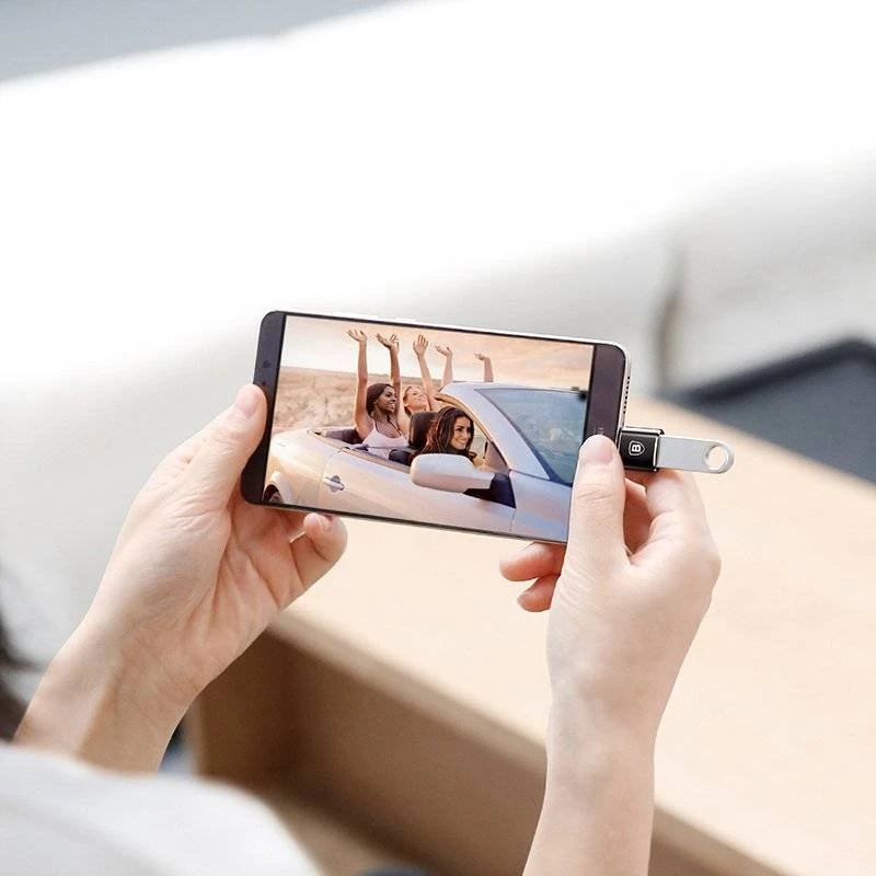 Adaptér Baseus CATOTG-01 z USB-A na USB-C, černá 