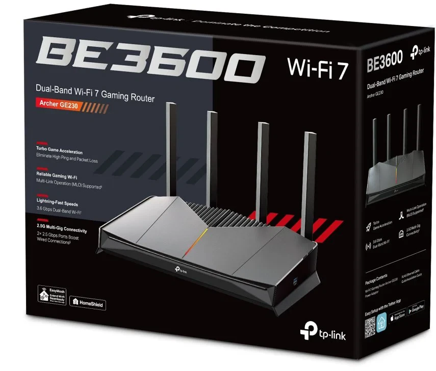 TP-Link Archer GE230 BE3600 WiFi7 Gaming router