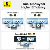 Dokovací stanice Baseus Metal Gleam II Series 10v1 USB-C HUB Cosmic, černá