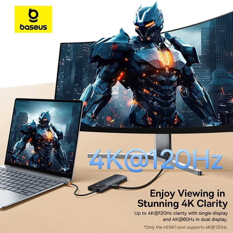 Dokovací stanice Baseus Metal Gleam II Series 10v1 USB-C HUB Cosmic, černá