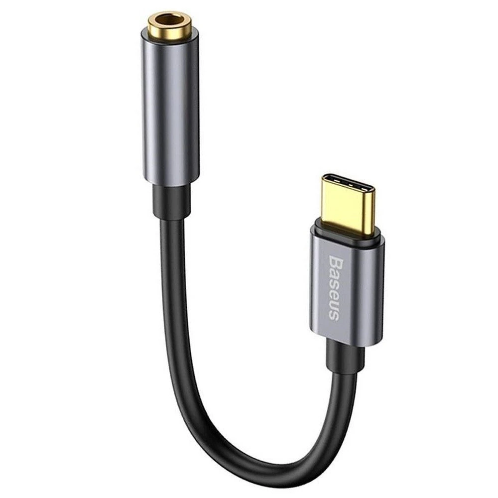 Kabelová redukce Baseus CATL54-0G z USB-C na 3,5mm Audio Jack L54, šedá