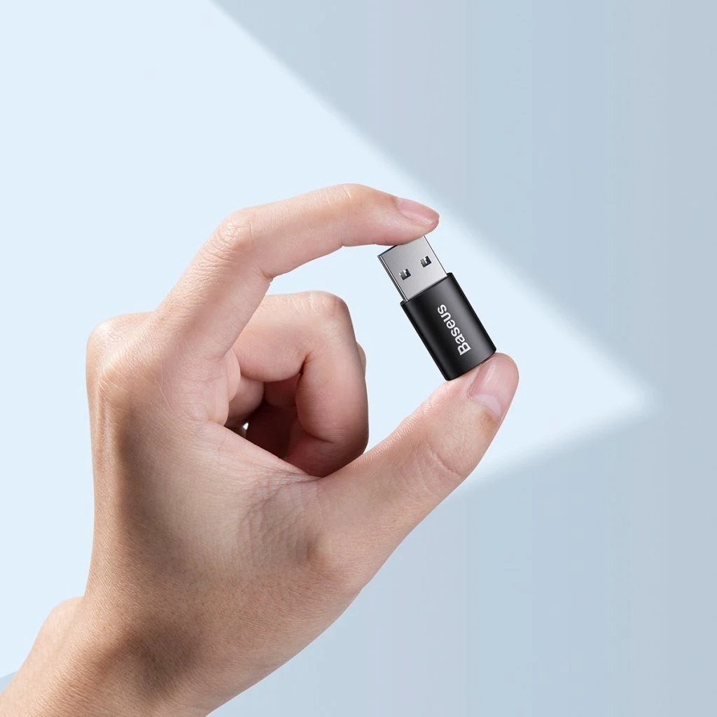 Mini OTG Adaptér Baseus ZJJQ000103 Ingenuity z USB-C na USB-A, modrá