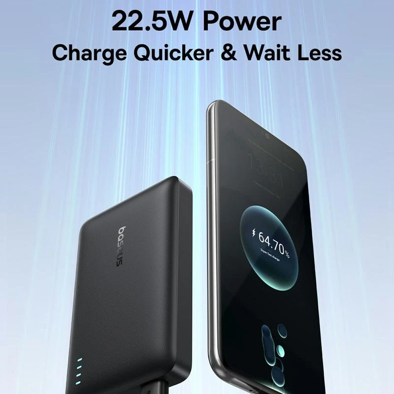 Powerbanka Baseus EnerFill FP21 10000mAh, 22,5W, černá