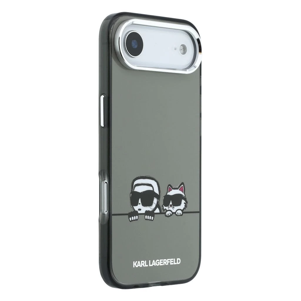 Karl Lagerfeld IML K&CH Heads Logo MagSafe Zadní Kryt pro iPhone Air Black
