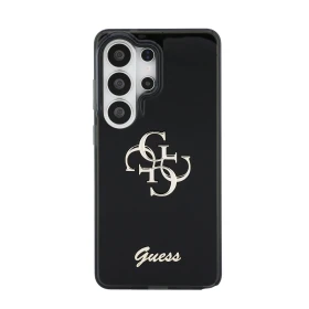 Zadní kryt Guess IML 4G Script Metal Logo pro Samsung Galaxy S26 Ultra, černá
