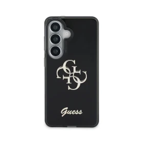 Zadní kryt Guess IML 4G Script Metal Logo pro Samsung Galaxy S26, černá