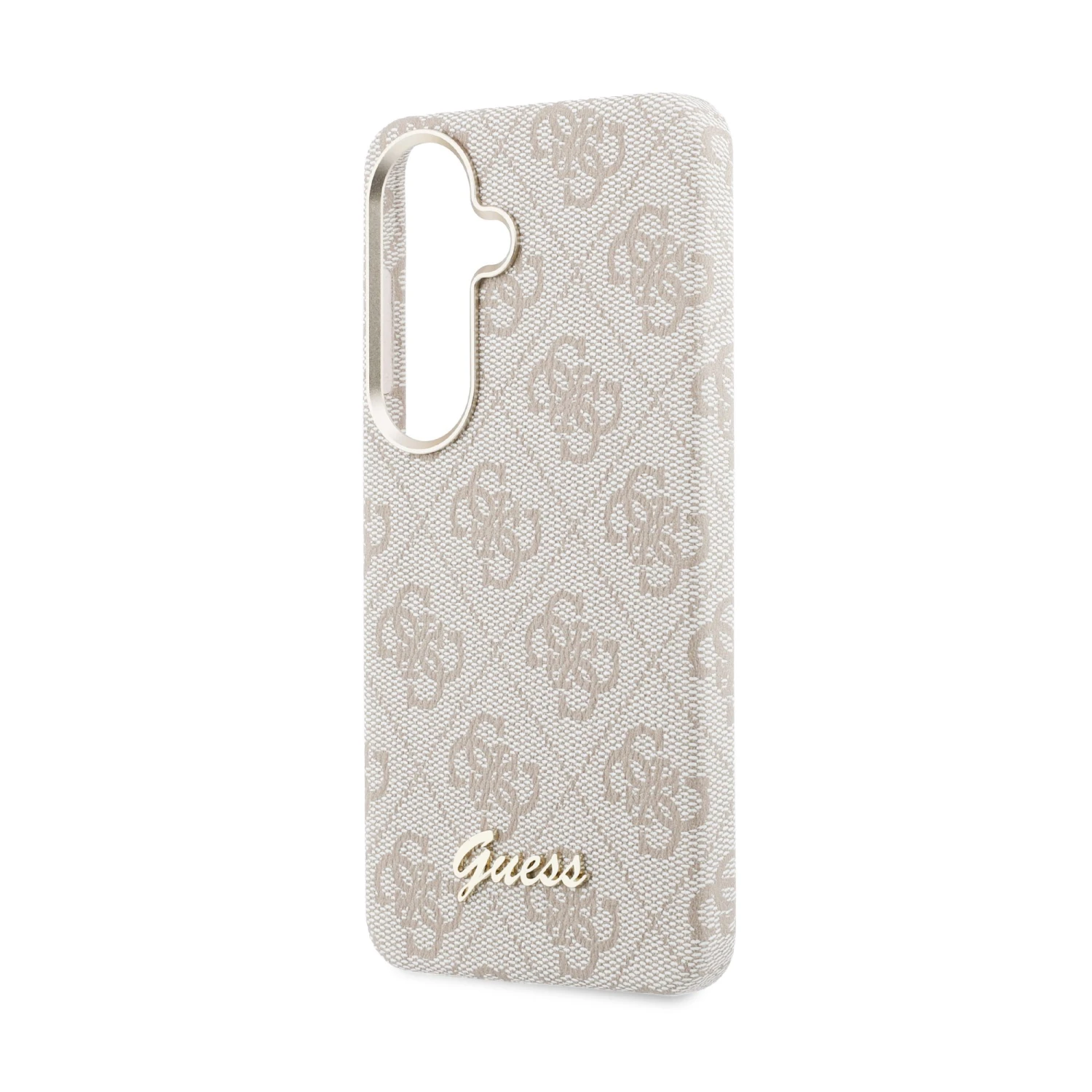 Guess PU 4G Script Metal Logo Magnetic Zadní Kryt pro Samsung Galaxy S26 Pink