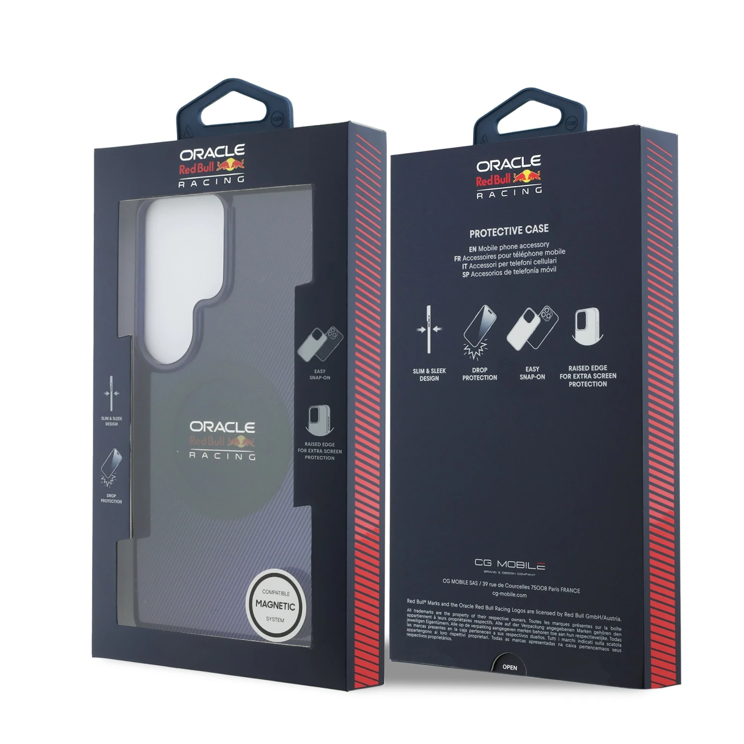 Red Bull PC Double Layer Blended Lines Magnetic Zadní Kryt pro Samsung Galaxy S26 Ultra Navy