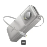 Powerbanka Baseus Free2Pull 20000mAh, 65W, s kabelem USB-C, šedá