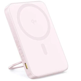 Bezdrátová powerbanka Baseus PicoGo Qi2 5000mAh, 20W, růžová