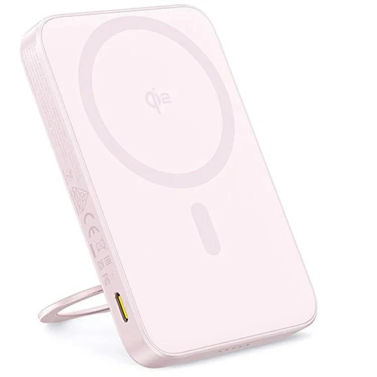 Bezdrátová powerbanka Baseus PicoGo Qi2 5000mAh, 20W, růžová