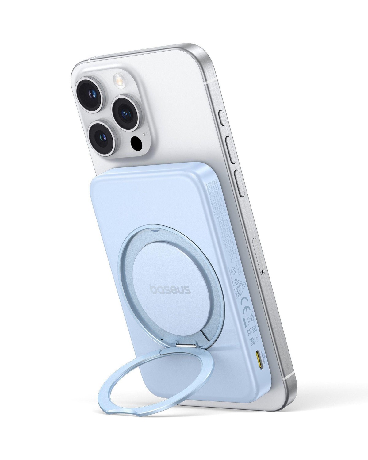 Bezdrátová powerbanka Baseus PicoGo Qi2 5000mAh, 20W, modrá
