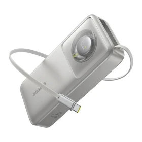 Powerbanka Baseus OS Free2Pull 10000mAh, 30W, s kabelem USB-C, šedá