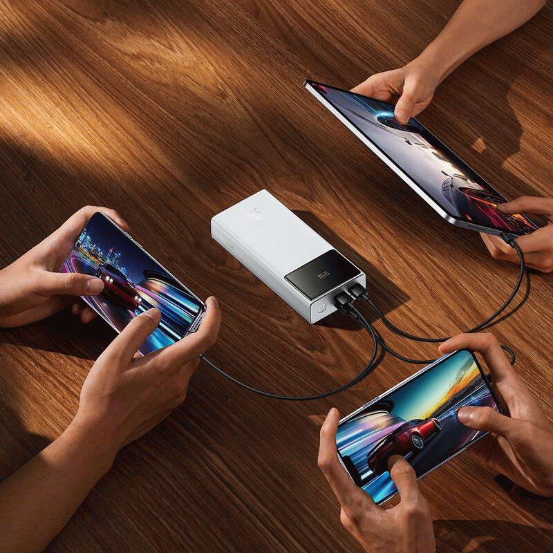 Powerbanka Baseus Star-Lord 30000mAh, 30W, bílá