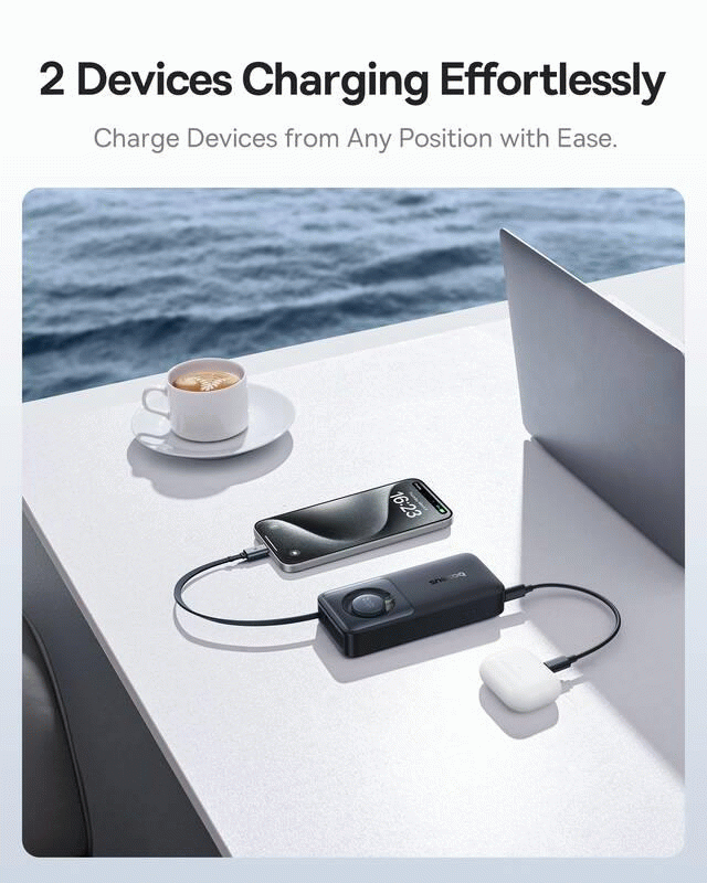 Powerbanka Baseus OS Free2Pull 10000mAh, 30W, s kabelem USB-C, černá