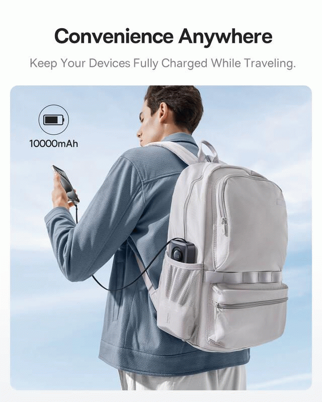 Powerbanka Baseus OS Free2Pull 10000mAh, 30W, s kabelem USB-C, černá