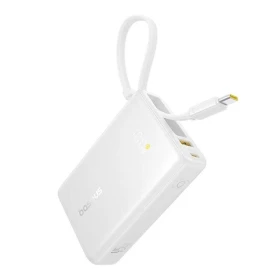 Powerbanka Baseus PicoGo 10000mAh, 45W, s kabelem USB-C, bílá