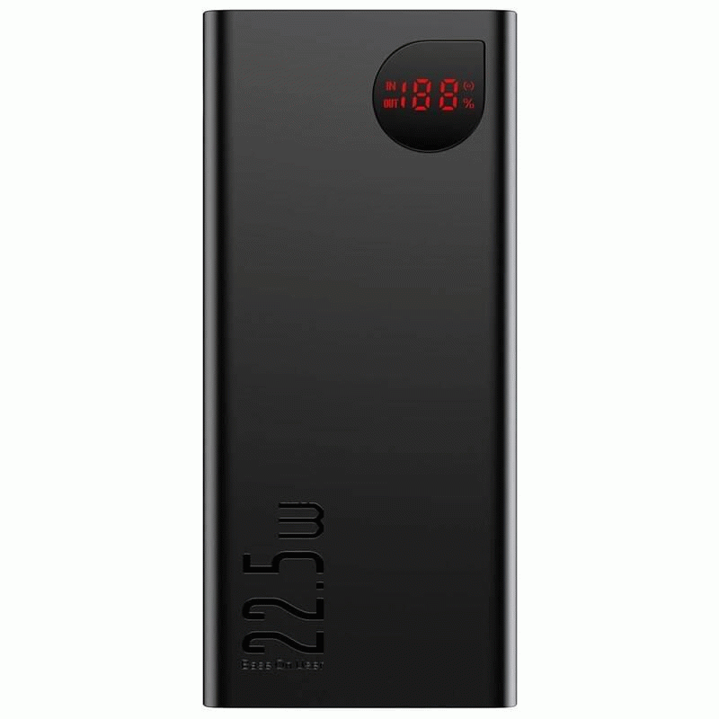 Powerbanka Baseus Adaman 10000mAh, 22,5W, černá