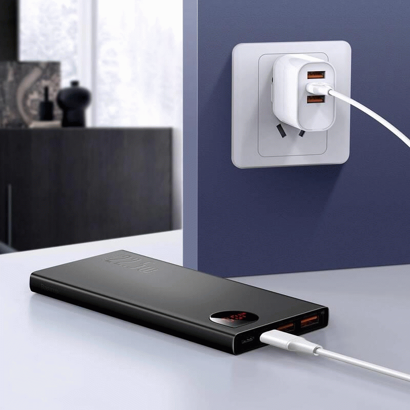 Powerbanka Baseus Adaman 10000mAh, 22,5W, černá