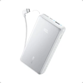 Powerbanka Anker Zolo 20000mAh, 22,5W s kabelem USB-C, bílá
