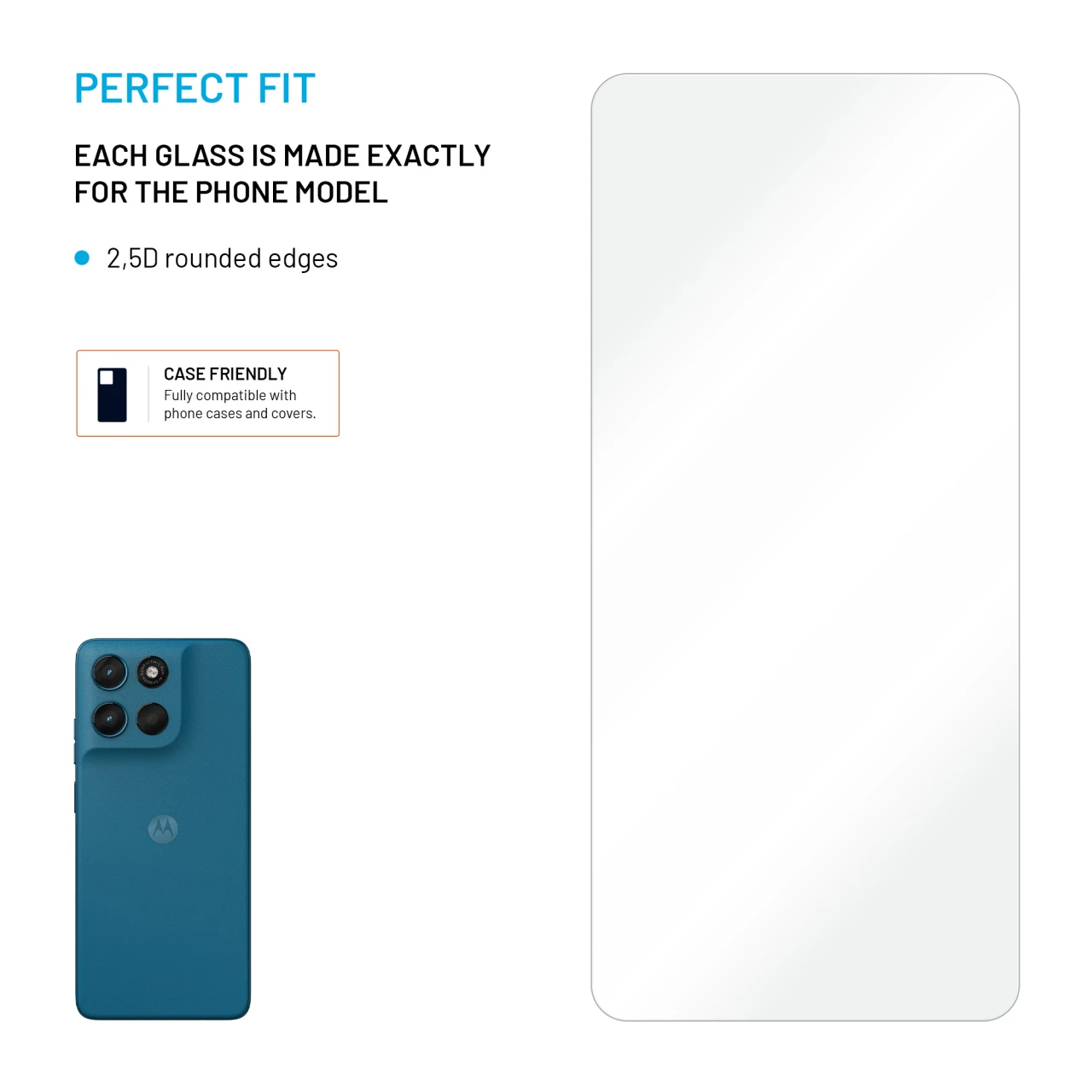 Tvrzené sklo FIXED pro Motorola Moto G57 Power 5G, 2ks, čiré