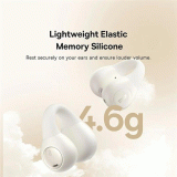 Bluetooth sluchátka Baseus Bass 15 Clip Open Ear, bílá
