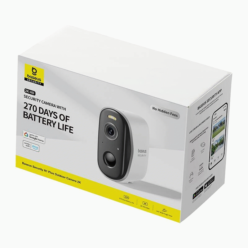 Venkovní kamera Baseus Security N1 Plus 2K, bílá