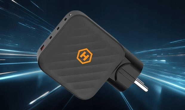 Nabíječka do sítě Hammer RapidCharge 100W, 1xUSB, 3xUSB-C, černá