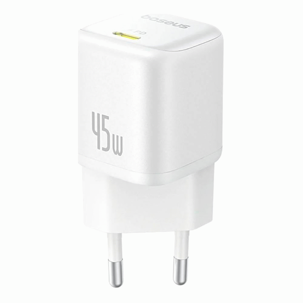 Nabíječka do sítě Baseus PicoGo 45W, 1xUSB-C, bílá